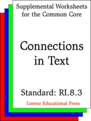 cover image of CCSS RI.8.3 Connections in Text